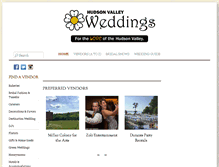 Tablet Screenshot of hudsonvalleyweddings.com